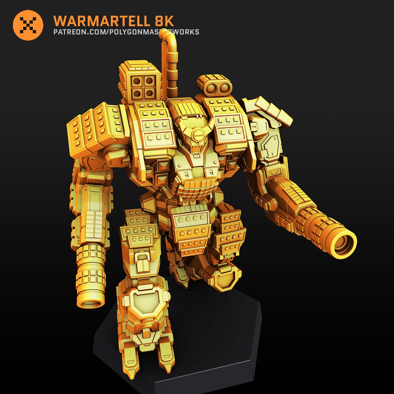 Dragon Warmartell 8K (By PMW) Alternate Battletech Mechwarrior Miniatures