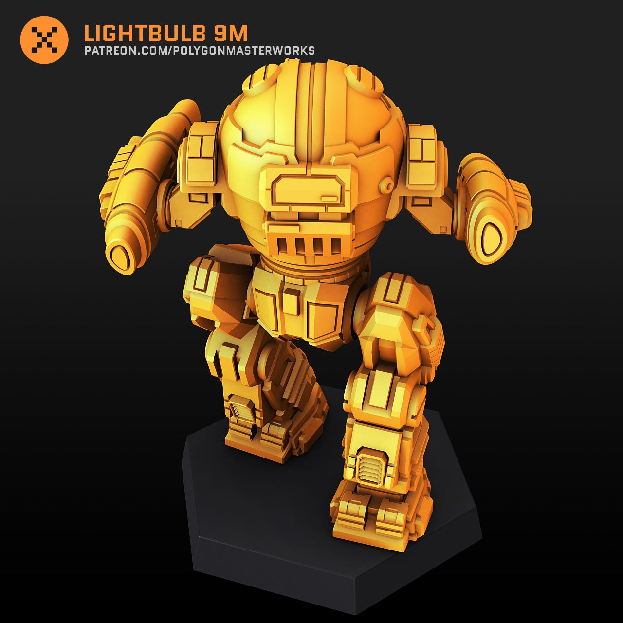 Lightbulb 9M (By PMW) Alternate Battletech Mechwarrior Miniatures