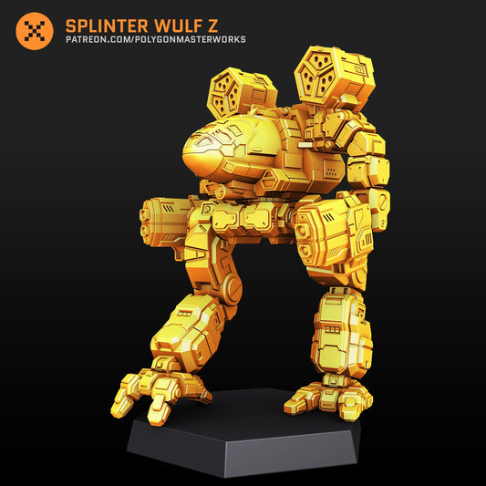 Splinter Wulf Z (By PMW) Alternate Battletech Mechwarrior Miniatures