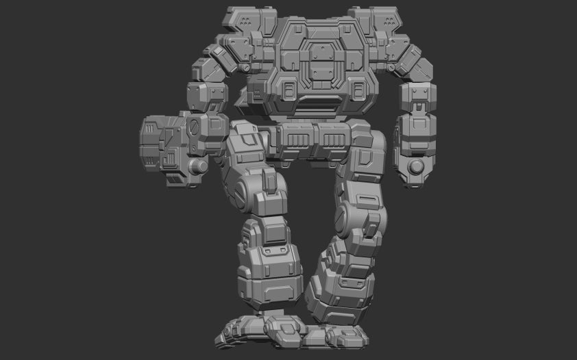 Splinter Wulf Bounty Hunter - Alternate Battletech Mechwarrior Miniatures