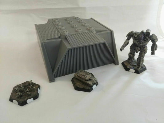 Military Hangar - Tabletop Wargame Terrain Battletech Warhammer