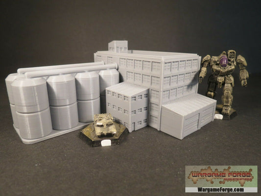 Modern Food Processing Plant - Tabletop Wargame Terrain Battletech Warhammer