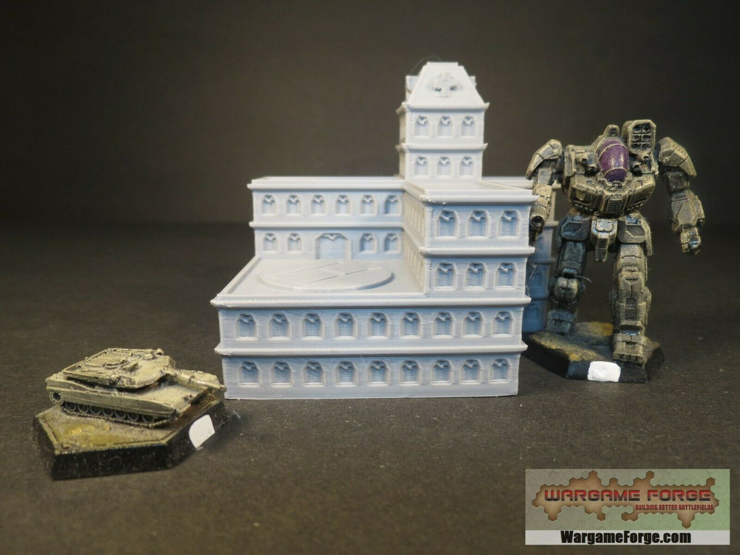 Modern Hospital - Tabletop Wargame Terrain Battletech Warhammer