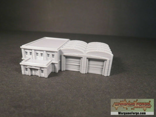Modern Fire Station | Tabletop Wargame Terrain | Battletech | Warhammer