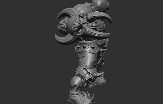 Ogre Zombie (Warrior) | 32mm or 28mm Fantasy Miniature | D&D | Tabletop