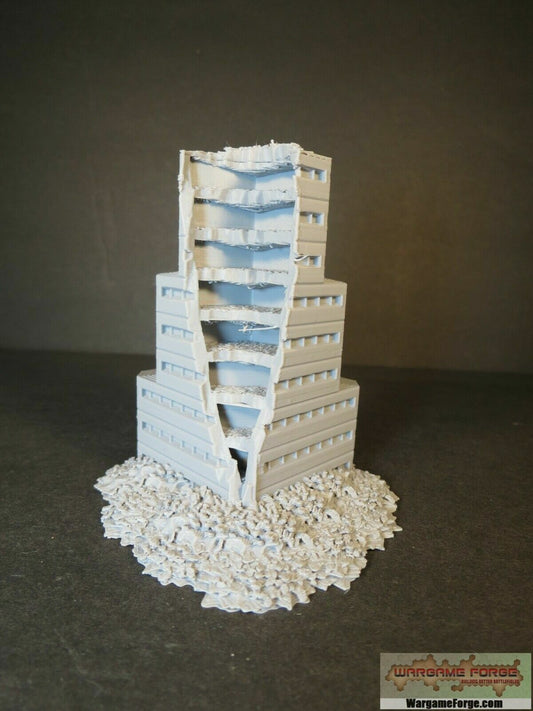 Ruined Sci-Fi Building 14 | Tabletop Wargame Terrain | Battletech | Warhammer