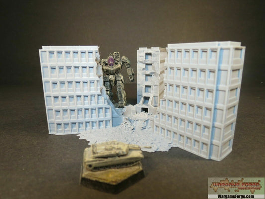 Ruined Sci-Fi Building 19 | Tabletop Wargame Terrain | Battletech | Warhammer