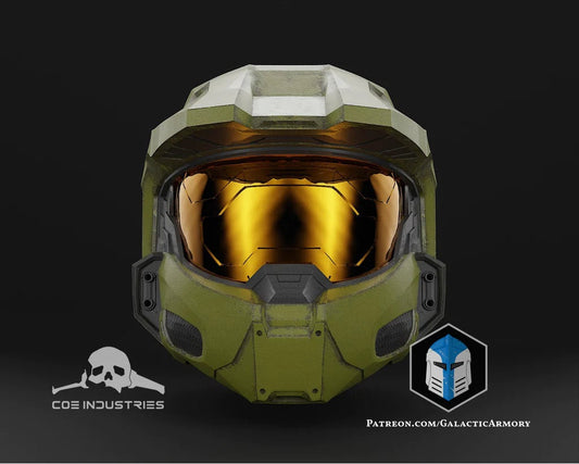 Halo 3 Master Chief Helmet - 3D Printed Full-Size - Master Chief's Helmet for Cosplay, Collectors, and Gamers