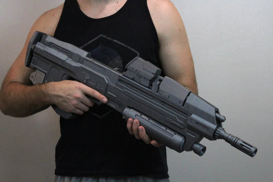 Halo Infinite MA40 AR Replica - 3D Printed Full-Size - Master Chief's Weaponry for Cosplay, Collectors, and Gamers
