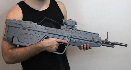 Halo Reach DMR Replica - 3D Printed Full-Size - Master Chief's Weaponry for Cosplay, Collectors, and Gamers