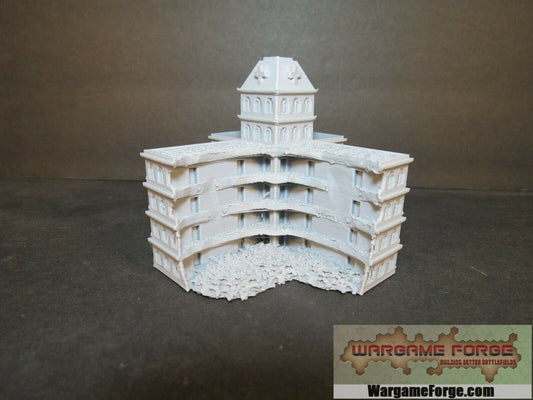 Modern Ruined Hospital 11 - Tabletop War Game Terrain Battletech