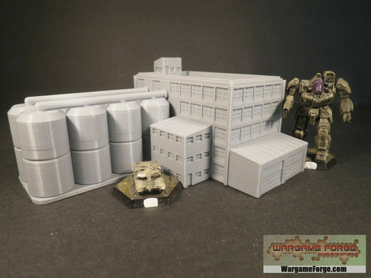 Modern Food Processing Plant - Tabletop War Game Terrain Battletech