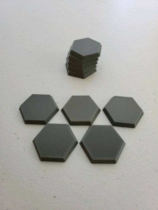 Battletech Tabletop Gaming Hex Bases x10-100 / Bases / Wargaming / Hex Bases / Miniatures