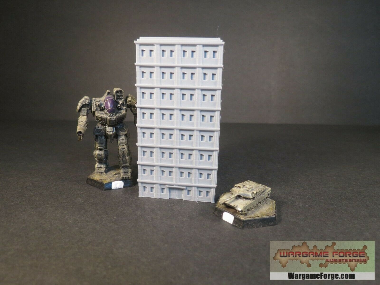 Modern Building 3, Tabletop War Game Terrain Battletech – Stickurama