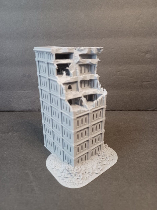 Gothic Ruined Building 50, Tabletop War Game Terrain Battletech