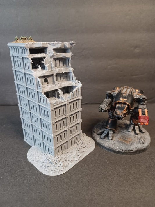 Gothic Ruined Building 50, Tabletop War Game Terrain Battletech