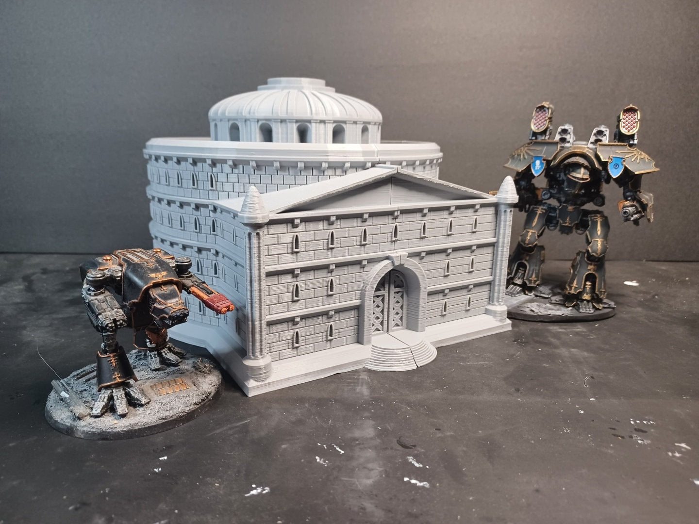 Pantheon of the Loyal Gothic Building, Tabletop War Game Terrain Battletech