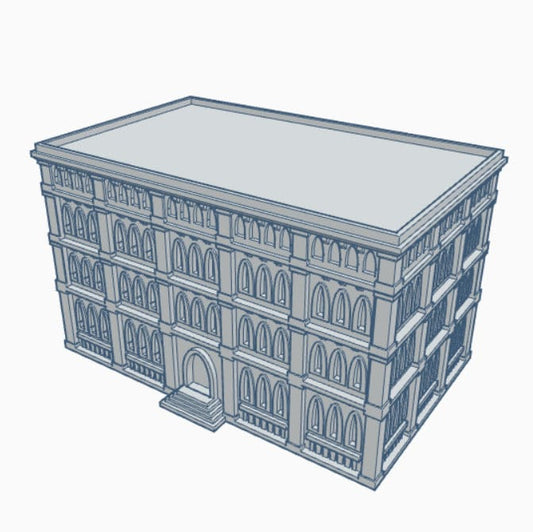 Gothic Building 110 (G110), Tabletop War Game Terrain Battletech