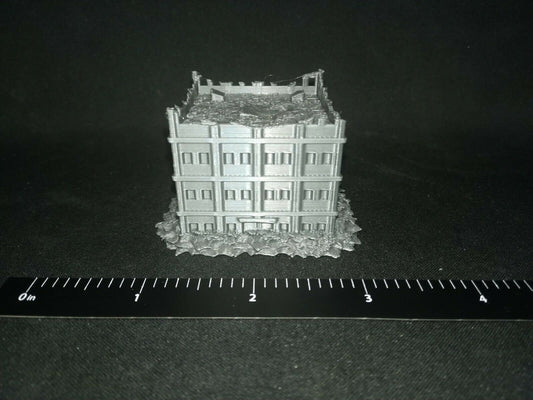 Modern Ruined Building 1, Tabletop War Game Terrain Battletech