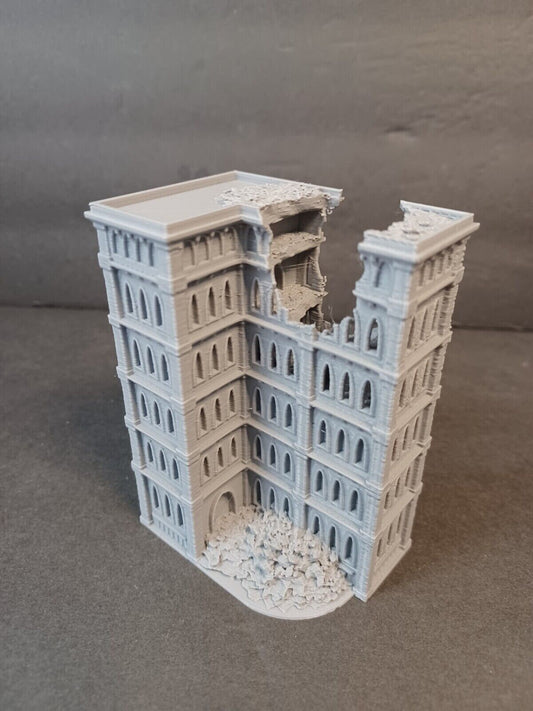 Gothic Ruined Building 48, Tabletop War Game Terrain Battletech