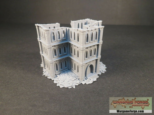Gothic Epic Ruined Building 3 - Tabletop War Game Terrain Battletech