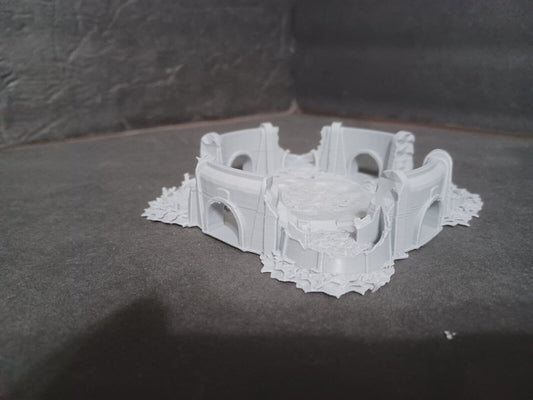 Ruined Desert Landing Bay, Tabletop War Game Terrain Battletech