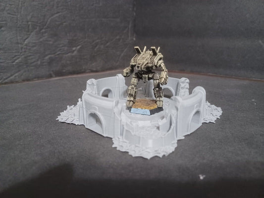 Ruined Desert Landing Bay, Tabletop War Game Terrain Battletech