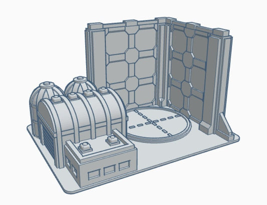 Mech Garage- Tabletop War Game Terrain Battletech