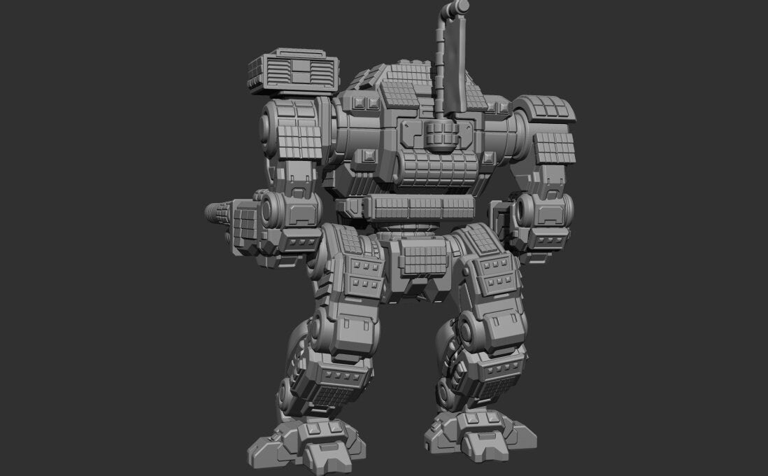 Dragon Totem Alt (By PMW) - Alternate Battletech Mechwarrior Miniature - 3D Print
