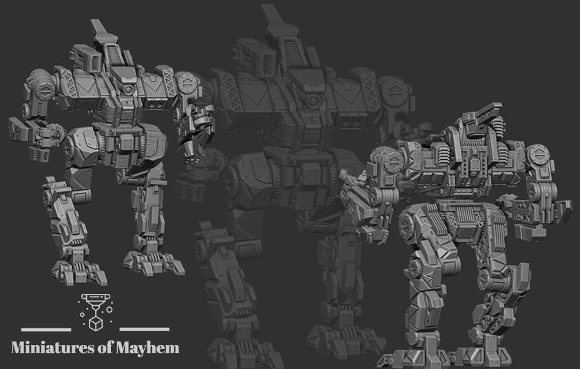 Zealot Malachai Prime (By PMW)- Alternate Battletech Mechwarrior Miniatures