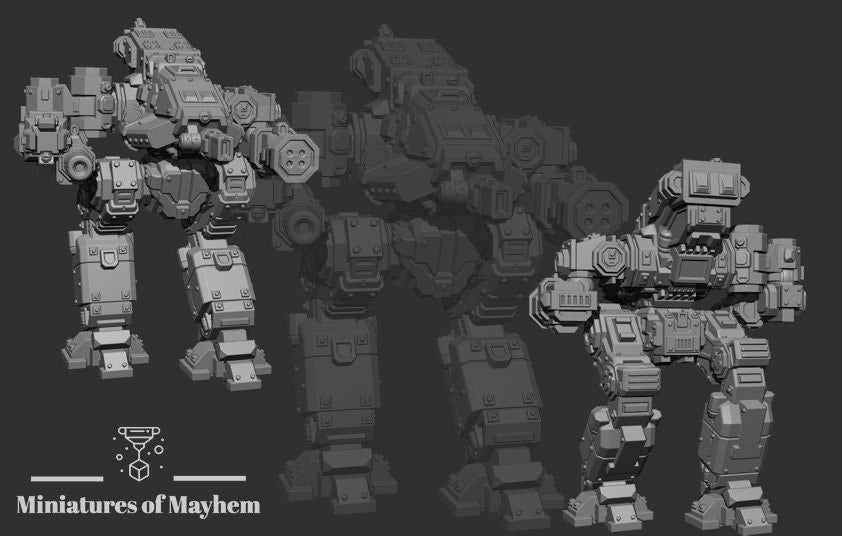 Wackmaster Teuton S2r (By PMW) - Alternate Battletech Mechwarrior Miniatures