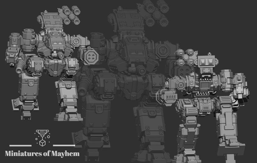 Wackmaster Teuton S2 (By PMW) - Alternate Battletech Mechwarrior Miniatures