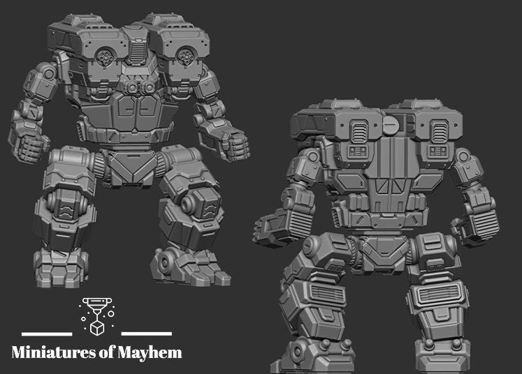 Brokeback Zaku IIC (By PMW) - Alternate Battletech Mechwarrior Miniatures