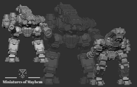 Wackmaster Teuton L1 (By PMW) - Alternate Battletech Mechwarrior Miniatures