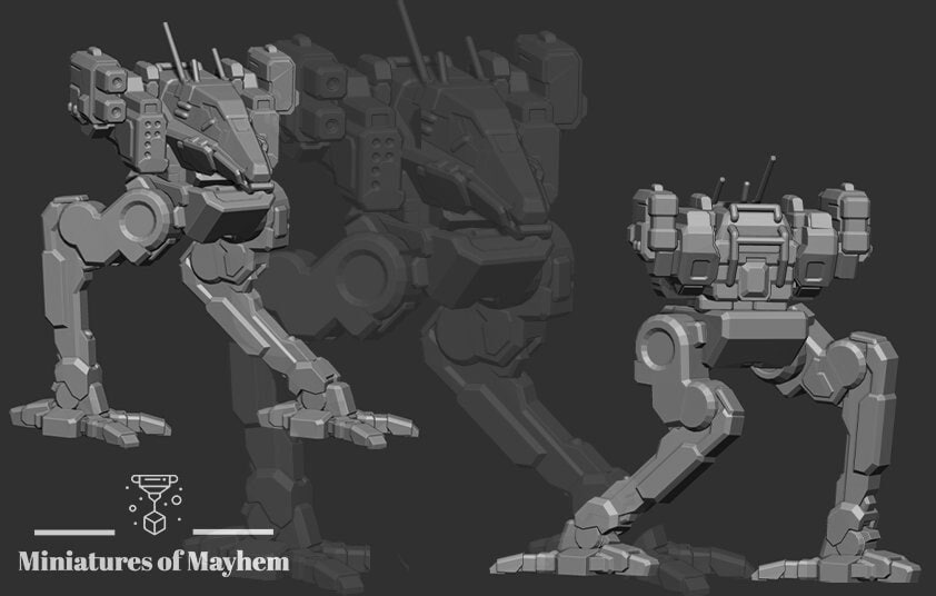 RVN-1X "Raven" - Alternate Battletech Mechwarrior Miniatures