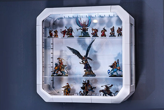 Omni Modular Display Case (Square) / Miniatures Display / Funko Pop Display / Wall Mountable / Modular / Custom / LED Display Case