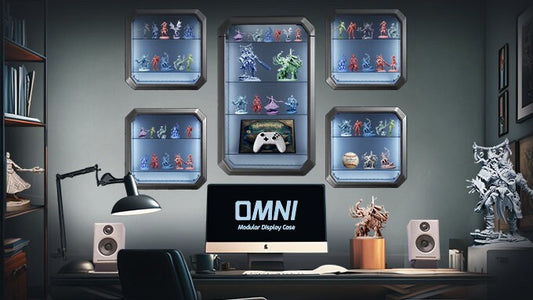 Omni Modular Display Case (Square) / Miniatures Display / Funko Pop Display / Wall Mountable / Modular / Custom / LED Display Case