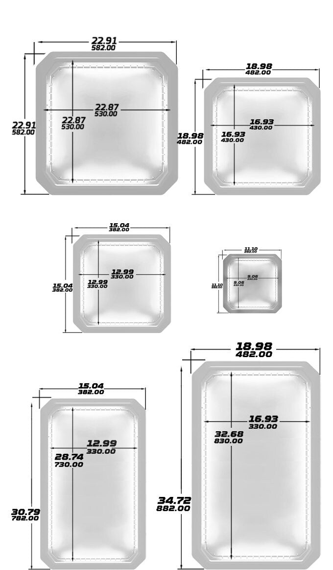 Omni Modular Display Case (Square) / Miniatures Display / Funko Pop Display / Wall Mountable / Modular / Custom / LED Display Case