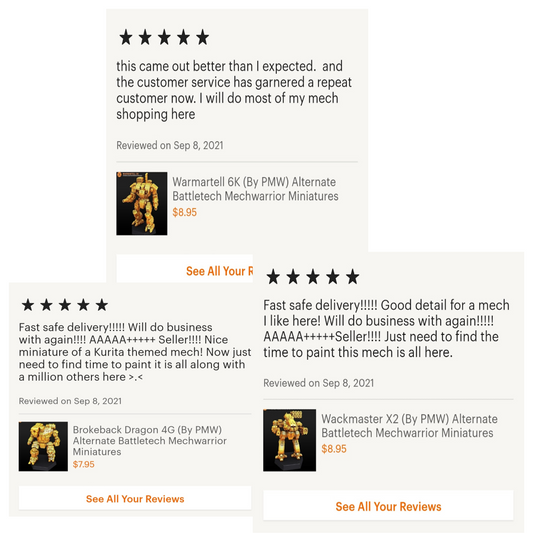 NVA-Prime "Black Hawk" - Alternate Battletech Mechwarrior Miniatures