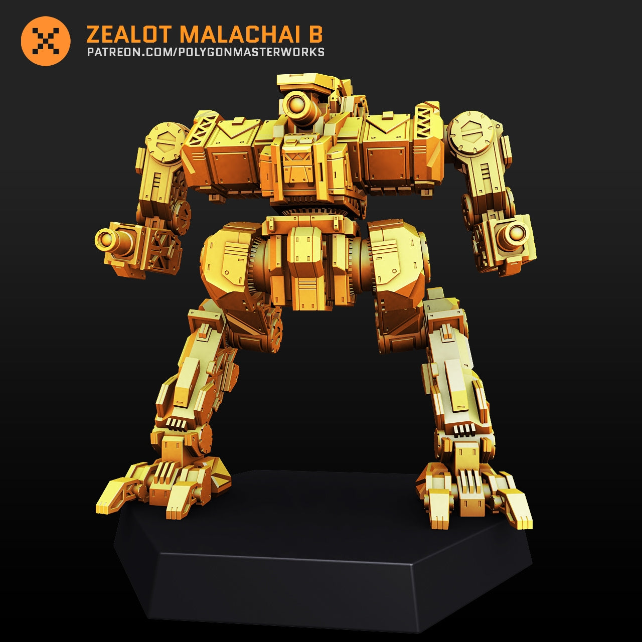 Zealot Malachai B (By PMW) Alternate Battletech Mechwarrior Miniatures