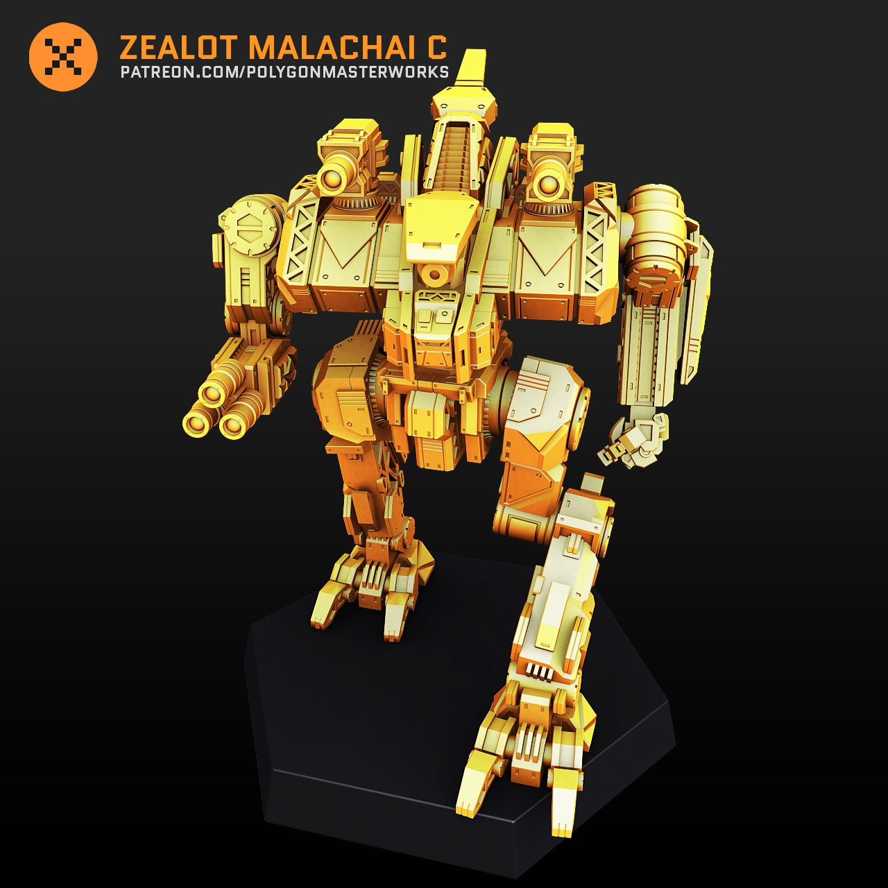 Zealot Malachai C (By PMW) Alternate Battletech Mechwarrior Miniatures