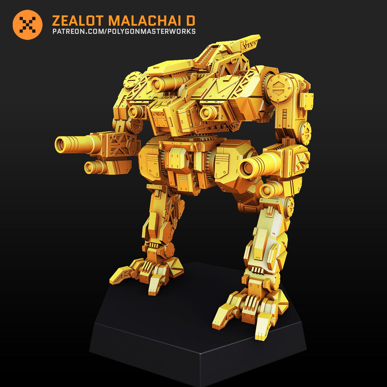Zealot Malachai D (By PMW) Alternate Battletech Mechwarrior Miniatures