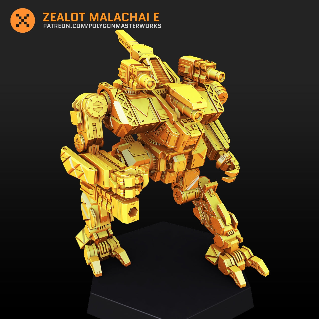 Zealot Malachai E (By PMW) Alternate Battletech Mechwarrior Miniatures