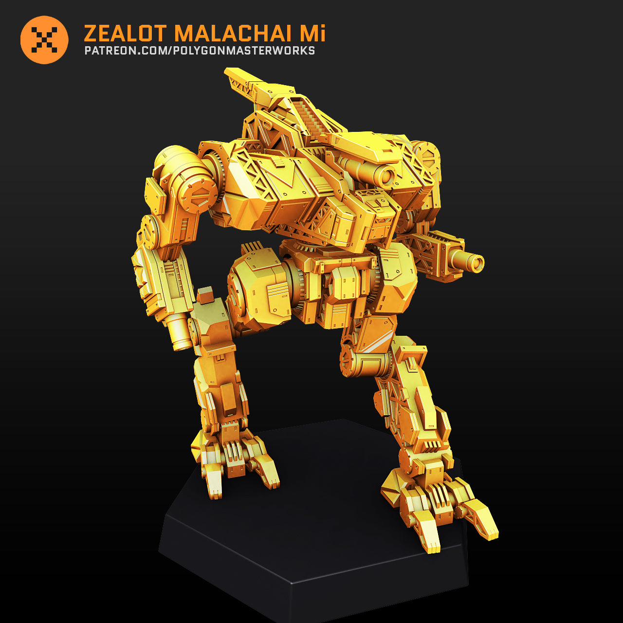 Zealot Malachai Mi (By PMW) Alternate Battletch Mechwarrior Miniatures