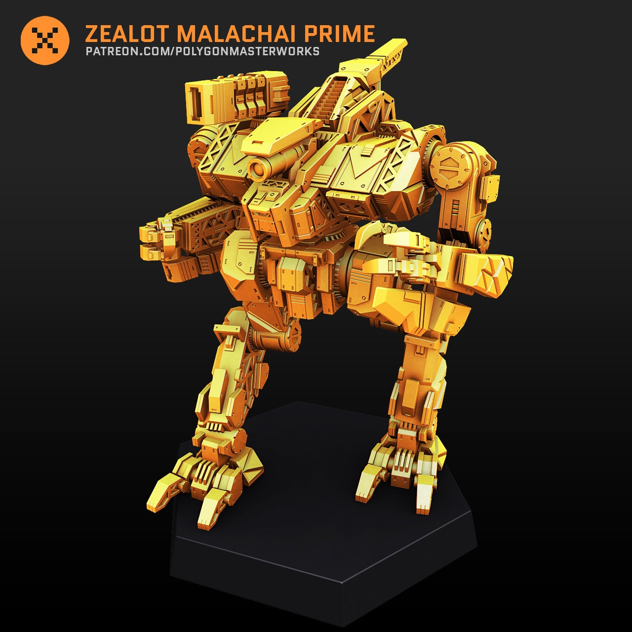 Zealot Malachai Prime (By PMW) Alternate Battletech Mechwarrior Miniatures