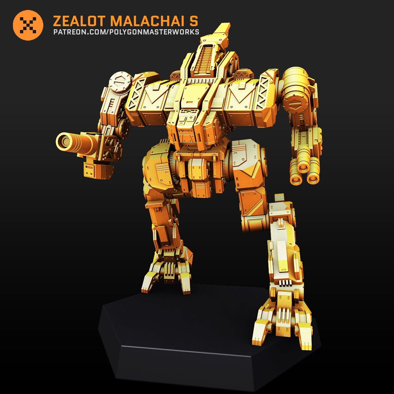 Zealot Malachai S (By PMW) Alternate Battletech Mechwarrior Miniatures