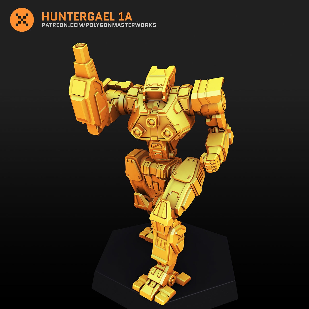 Huntergael 1A  (By PMW) Alternate Battletech Mechwarrior Miniatures