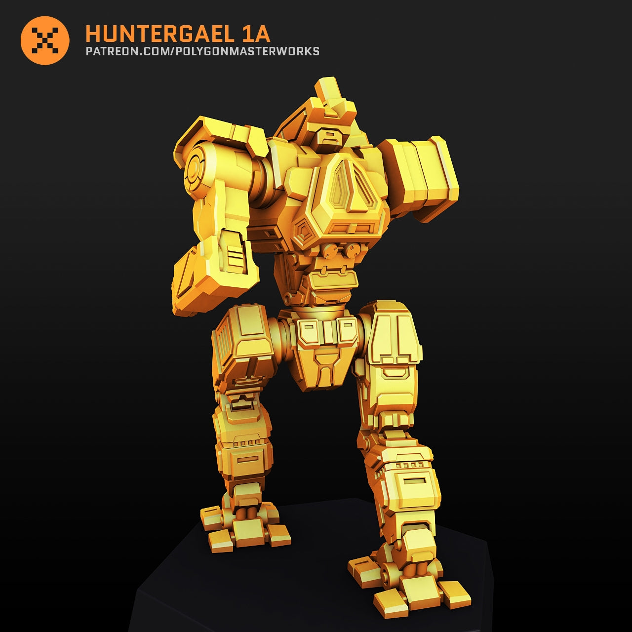 Huntergael 1A  (By PMW) Alternate Battletech Mechwarrior Miniatures