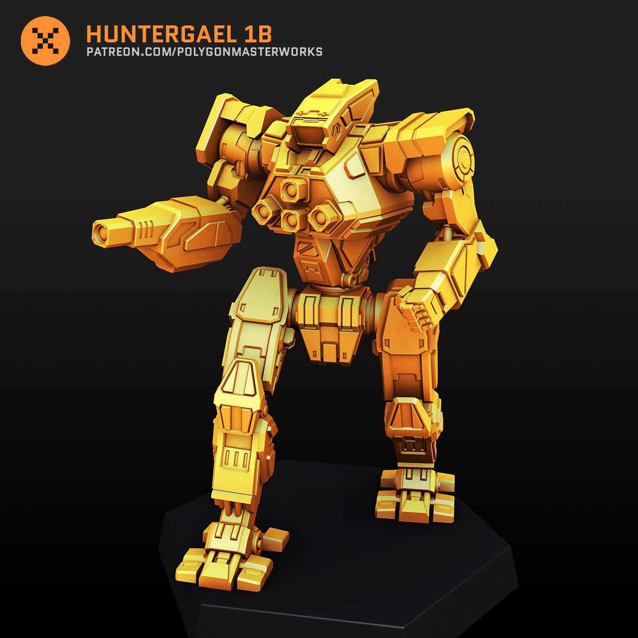 Huntergael 1B  (By PMW) Alternate Battletech Mechwarrior Miniatures