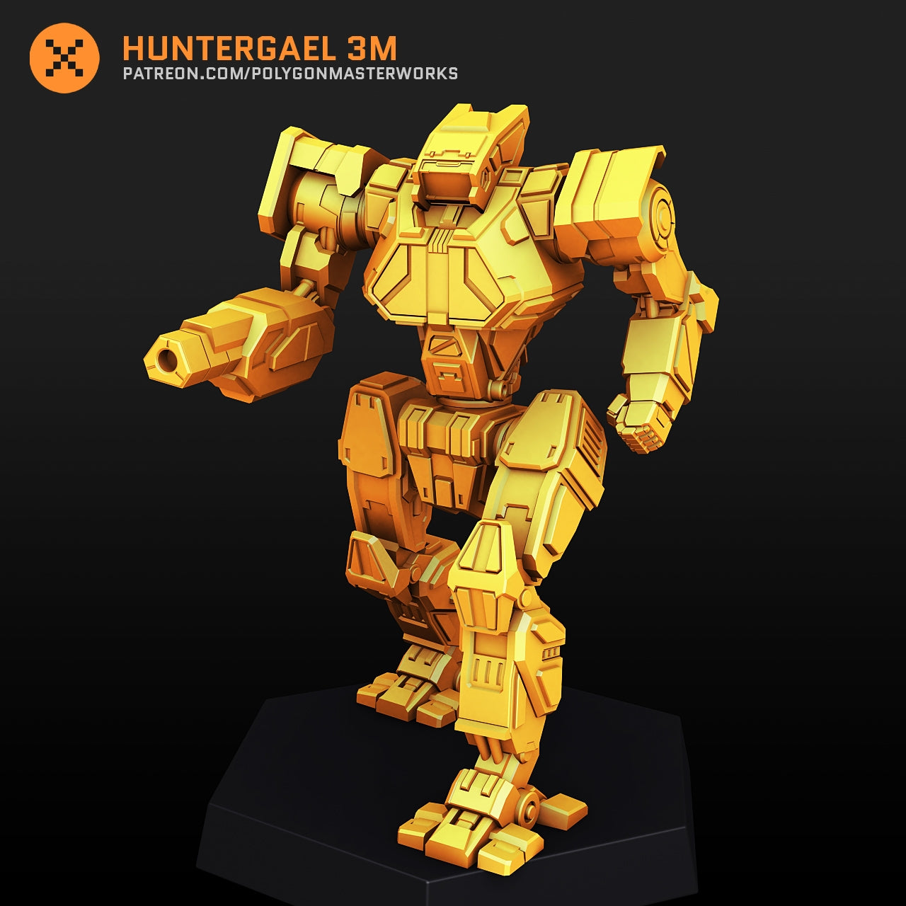 Huntergael 3M  (By PMW) Alternate Battletech Mechwarrior Miniatures